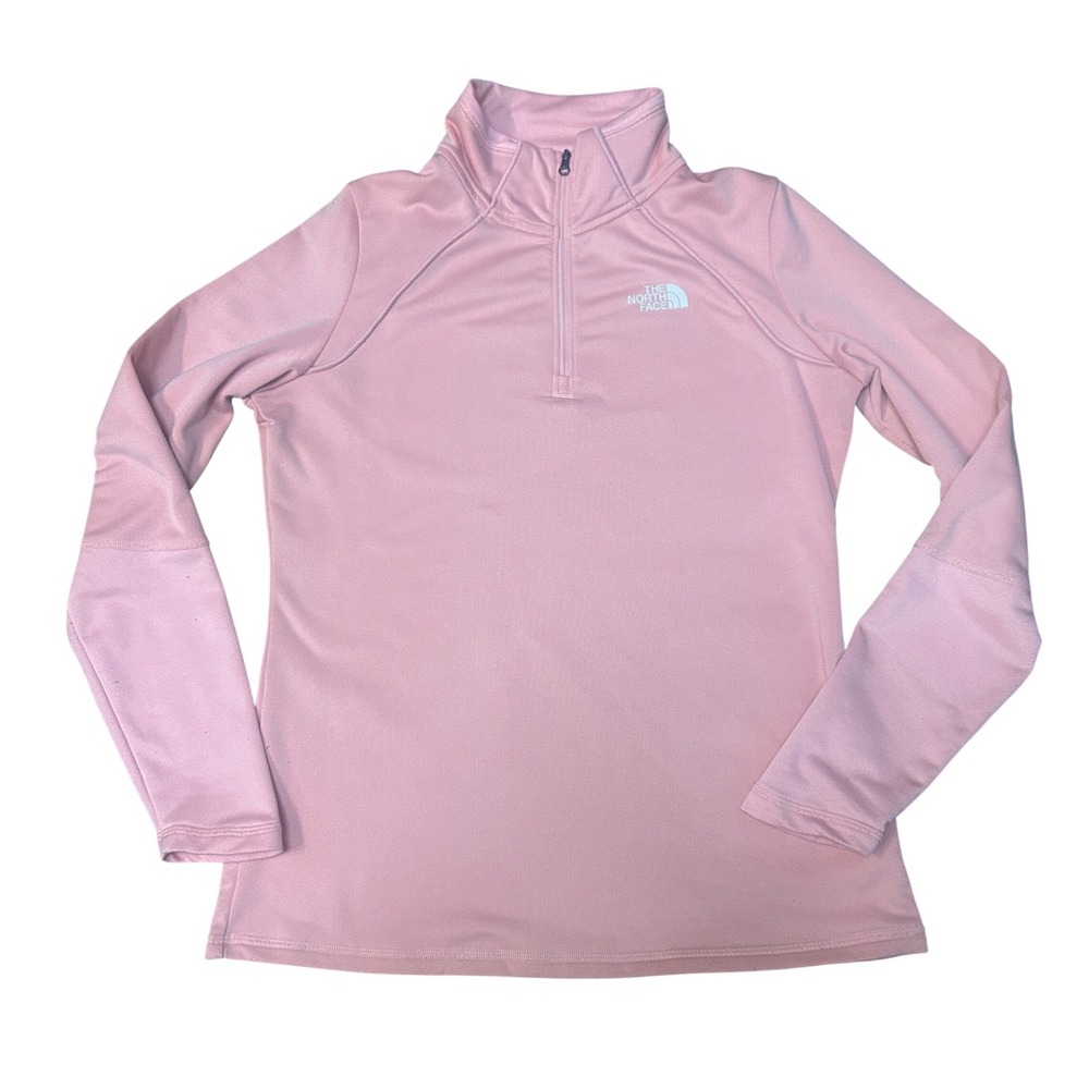The North Face Pink Quarter Zip Pullover Fleece Women Small‎ S Athletic Top